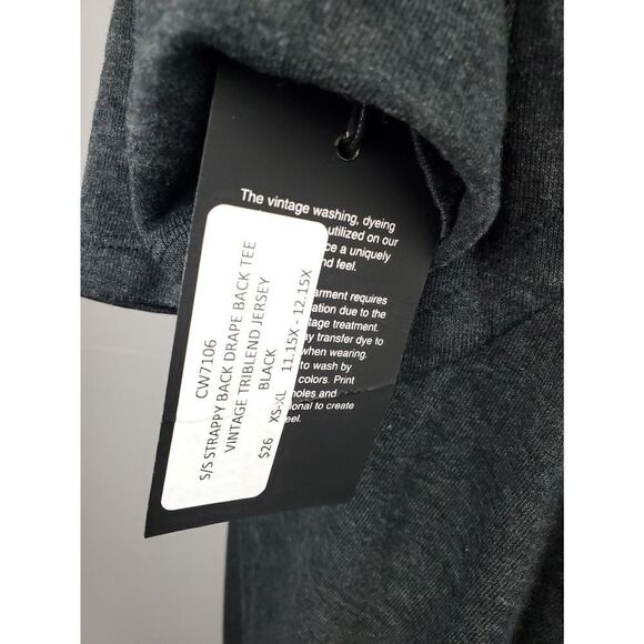 Chaser Vintage Tribend Jersey heather gray open back size medium - Picture 5 of 5